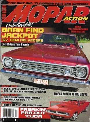 MOPAR ACTION 2012 FEB - '71 CHARGER PACE, '70 CHALLENGER, '67 BELVEDERE*